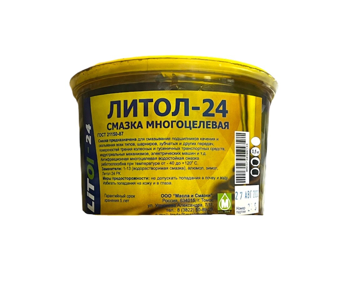 Смазка Литол - 24  МиС  500г (пласт.ведро)