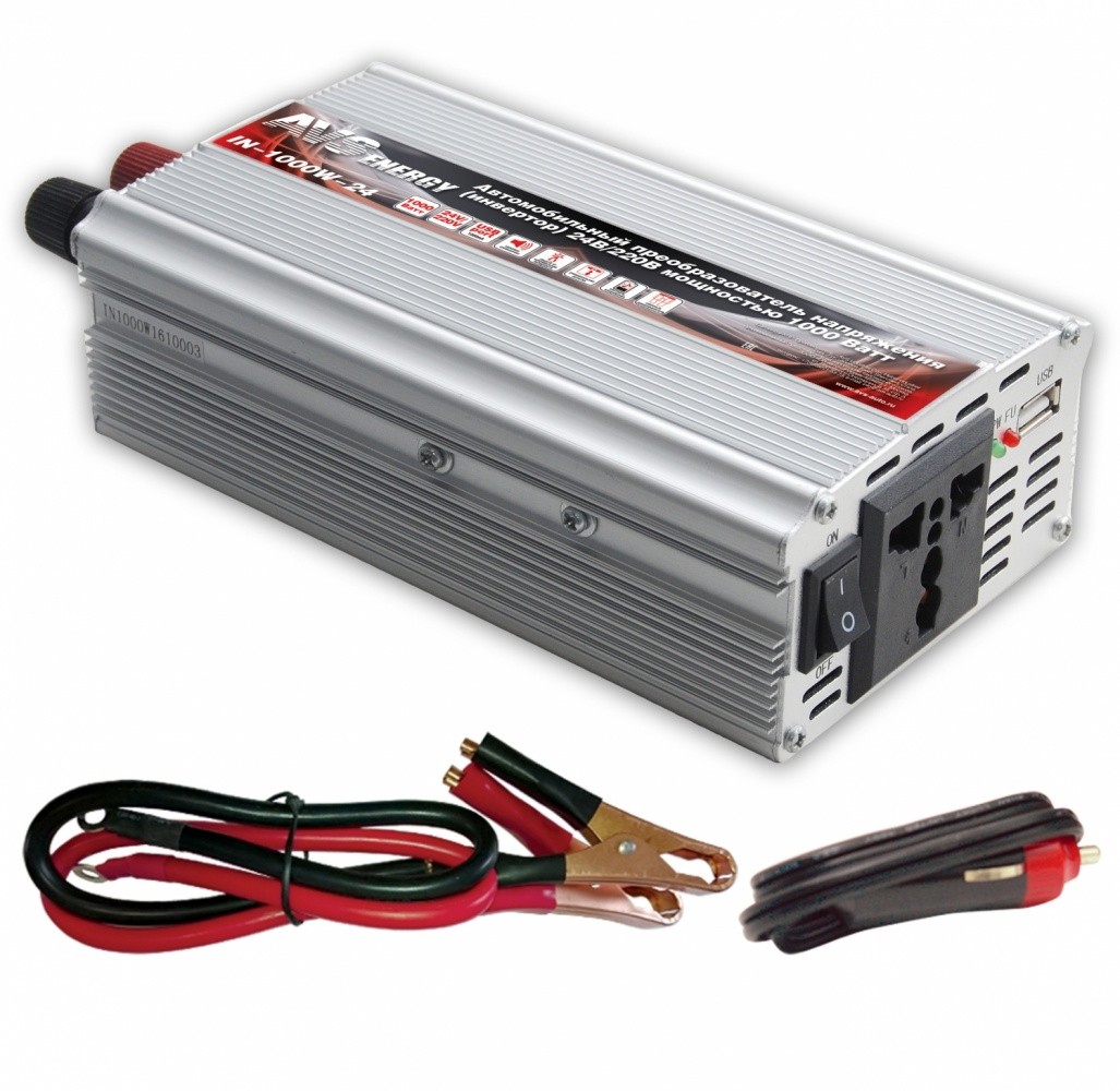 Инвертор 24-220V-1000Вт IN-1000W-24 AVS
