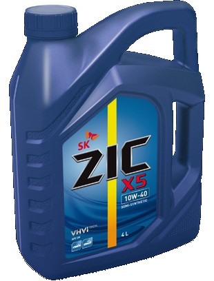Масло ZIC X5 10W40 SN 4л. п/с